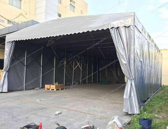 钢架移动伸缩篷房